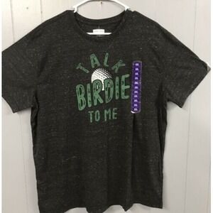 State of Mine Ultra Soft Graphic Tee Birdie Heather Black SMALL